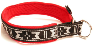 Obojek nylon polstrovaný červený ManMat 57 cm
