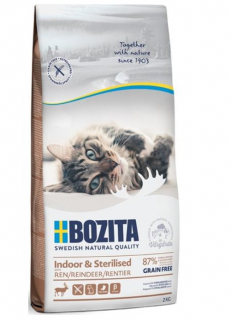 Bozita cat Indoor & Steril. GF reindeer (sob) 10kg