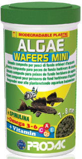 Krmivo pro ryby Prodac Algae Wafers Mini 50g