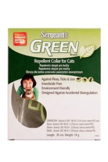 Sergeanťs Green obojek pro kočky 35cm