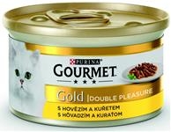 Gourmet Gold cat konz.-duš.a gril.kousky hov. a kuře 85 g
