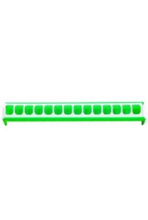 Krmítko pro slepice žlabové 50cm zelené, plast