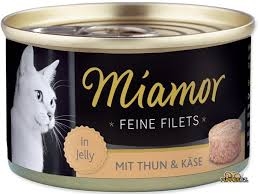 Miamor Cat Filet konzerva tuňák+sýr v želé 100g