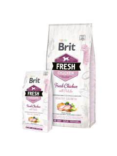 Brit Dog Fresh Chicken&Potato Puppy Healthy Growth12kg