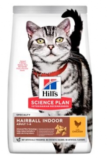 Hill's Feline Adult Hairball "for Indoor cats" Chicken 10 kg