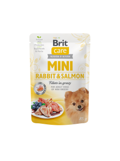 Brit Care Dog Mini Rabbit&Salmon fillets in gravy 85g