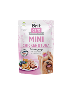 Brit Care Dog Mini Chicken&Tuna fillets in gravy 85g