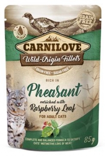 Carnilove Cat Pouch Pheasant & Raspberry Leaves 85g
