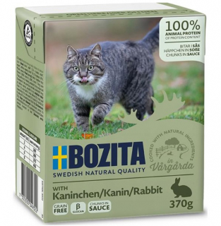 Bozita cat chunks in gravy with rabbit 370g
