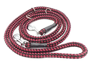 Provazové přepínací vodítko šachovnice průměr 14mm/260 cm černo-červené