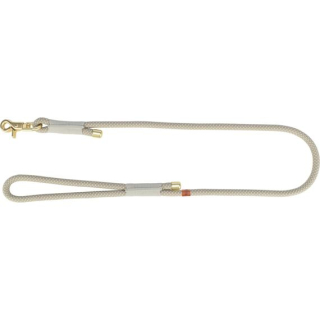 Soft Rope kulaté tkané vodítko, S-XL: 1.00 m/ 10 mm, šedá/světlešedá