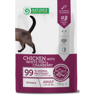 Nature's Protection Cat kaps. Urinary White Fish and Cranberry 100g