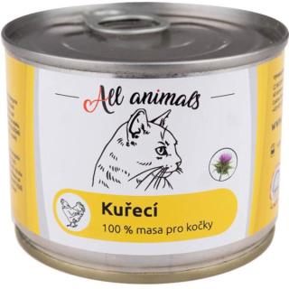 ALL ANIMALS konz. pro kočky kuřecí maso mleté 200g