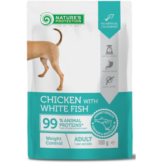 Nature's Protection Dog kaps. Weight Control Chicken and White Fish 100g