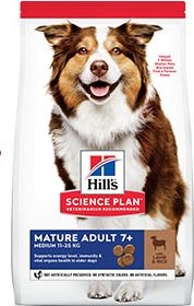 Hill's Science Plan Canine Mature 7+ Medium Lamb & Rice 14 kg