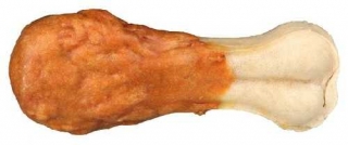 DENTAfun buvolí kosti bílé s kuřecím masem 11 cm, 2x60g