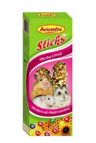 Avicentra tyčinky malý hlodavec - vitam.+med 2ks