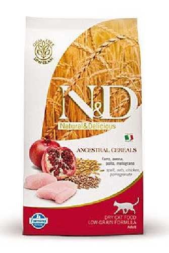 N&D Low Grain CAT Adult Chicken & Pomegranate 1,5kg