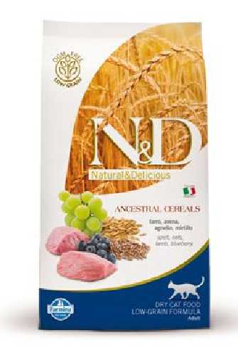 N&D Low Grain CAT Adult Lamb & Blueberry 1,5kg
